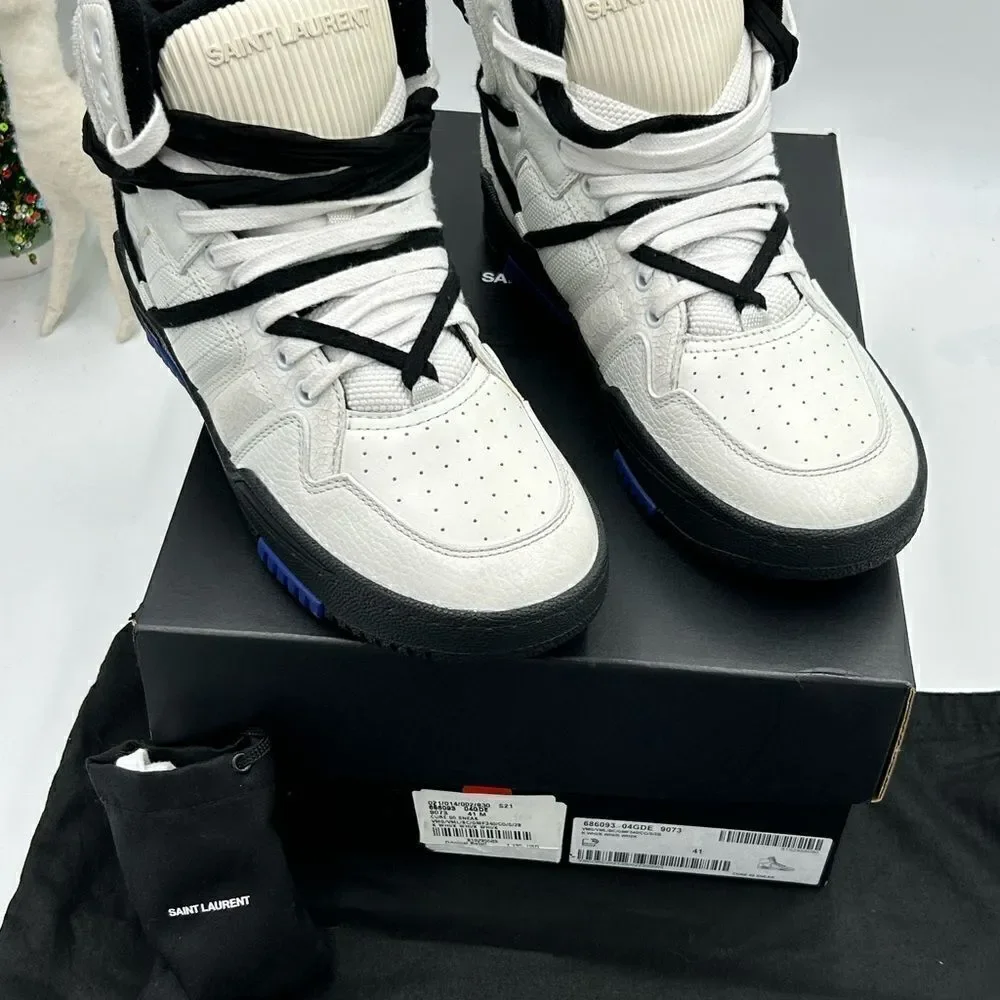 Men’s Saint Laurent cure 05 mid top sneakers size 41 made in Italy